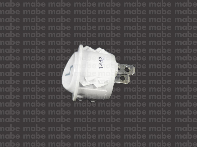 INTERRUPTOR REDONDO PULSO BLANCO