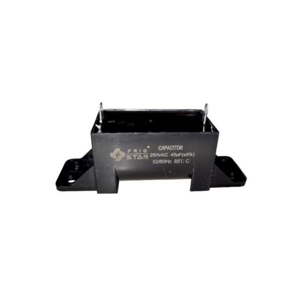 CONDENSADOR RECTANGULAR NEGRO 45MF 250 VAC
