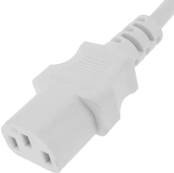 CABLE ARROCERA 3 PINES PLANOS BLANCO