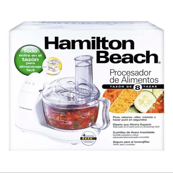 PROCESADOR ALIMENTOS 8 TAZAS 2 VELOCIDADES PULSO HAMILTON BEACH