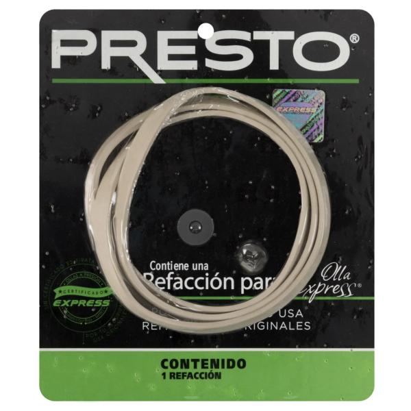 EMPAQUE OLLA PRESION 21 LITROS PLANO CON FUSIBLE PRESTO