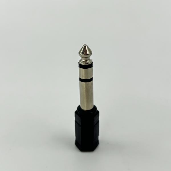ADAPTADOR AUDIO 6,35 MACHO A 3,5 HEMBRA NEGRO