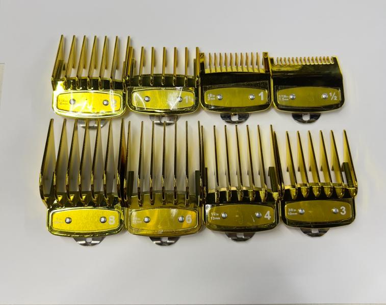 COMBO GUIAS RASURADORA PRENSA METALICA ELECTRA PREMIUM CON ORGANIZADOR DORADO