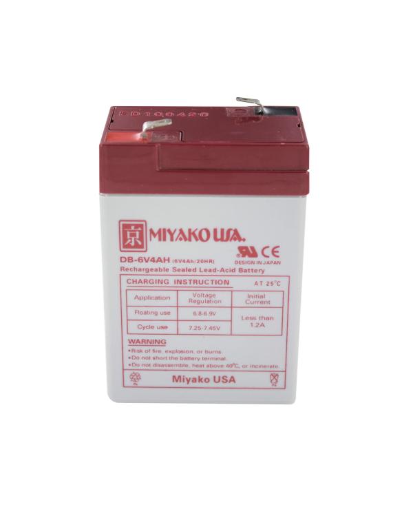 BATERIA RECARGABLE NEGRA 6V 4A 10X4,5X7 CM