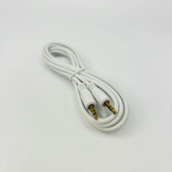 EXTENSION AUDIO 3,5 A 3,5 90CM MACHO BLANCO