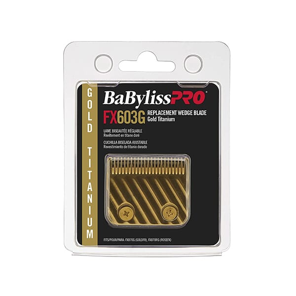 CUCHILLA RASURADORA FX603G LO PROFX GOLD TITANIO DORADO BABYLISSPRO