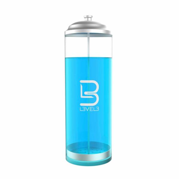 RECIPIENTE PARA DESINFECTAR EQUIPO BARBERIA PLASTICO L3VEL3