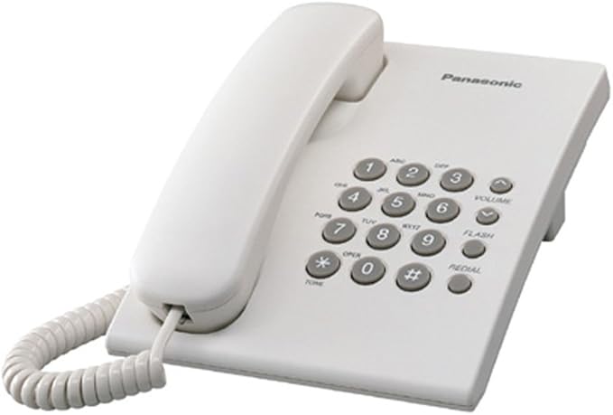 TELEFONO BASE BLANCO PANASONIC