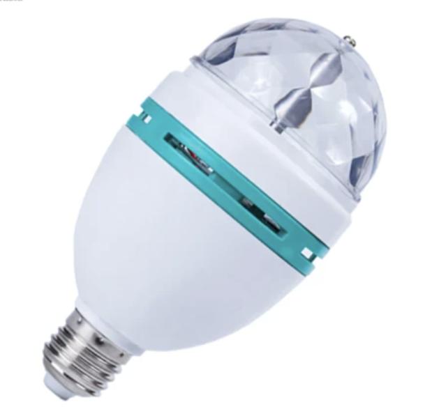 LAMPARA BOMBILLO ROTATIVO LUZ COLORES