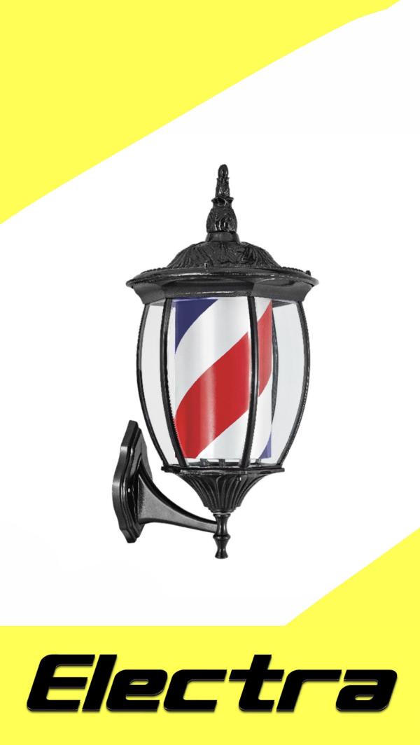 POLO TIPO FAROL BARBERIA AZUL/ROJO ELECTRA PREMIUM NEGRO
