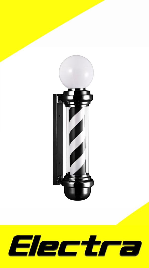 POLO BARBERIA ELECTRA PREMIUM CON ESFERA NEGRO BLANCO NEGRO