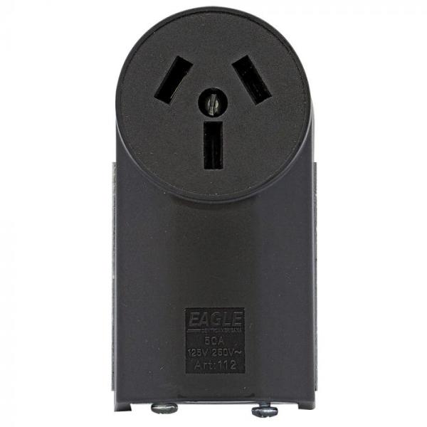 TOMACORRIENTE TRIFASICO 220V 50A COCINA/SECADORA TIPO PARCHE AGUILA