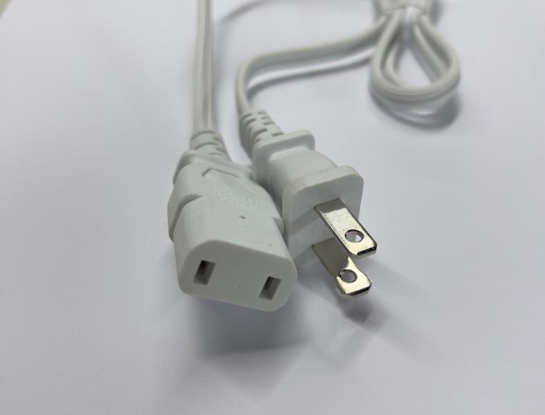CABLE 2 PINES PLANOS ORIGINAL BLANCO OSTER CABEZA PEQUE&Ntilde;A