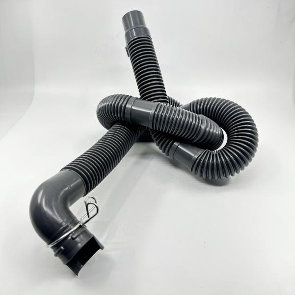 MANGUERA DESAGUE AUTOMATICA 1.5M CON CODO GRIS