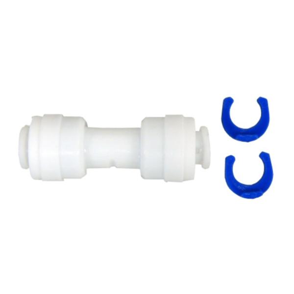 UNION MANGUERA ACOPLE RAPIDO 1/4" A 1/4" PLASTICA