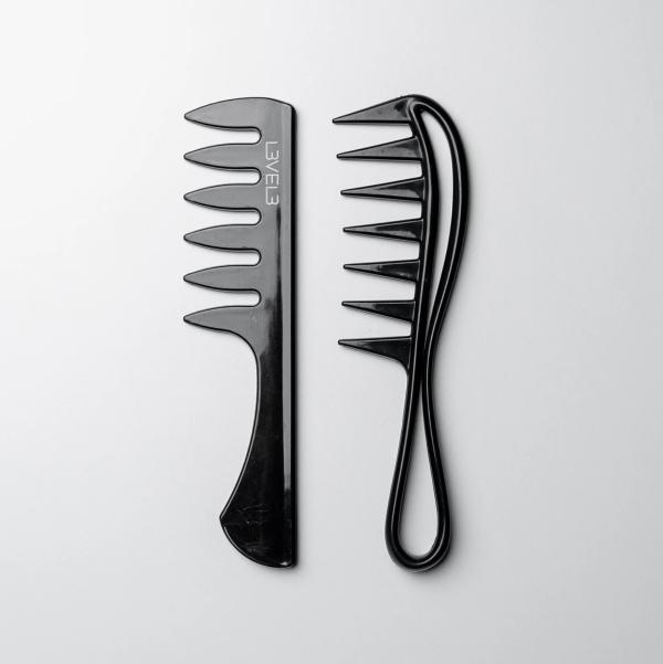 SET PEINES PREMIUM 2 PIEZAS NEGRO L3VEL3
