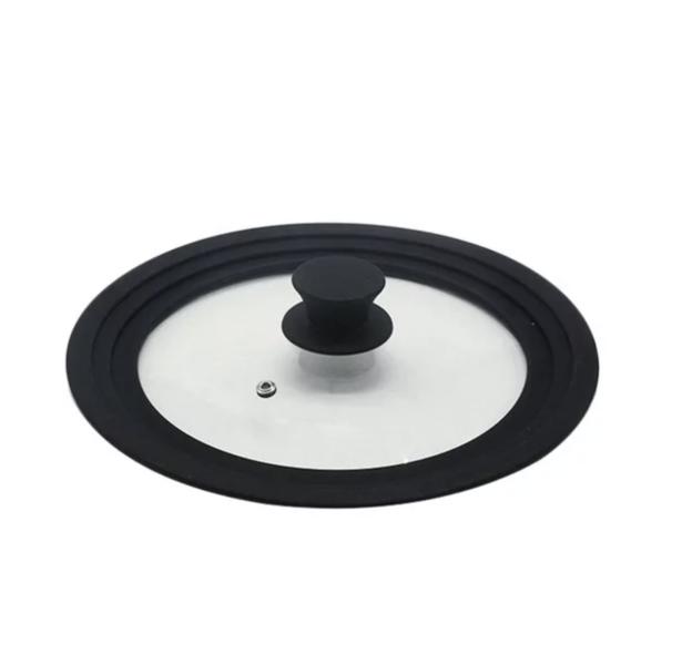 TAPA UNIVERSAL OLLA Y SARTEN VIDRIO BORDE HULE 31CM