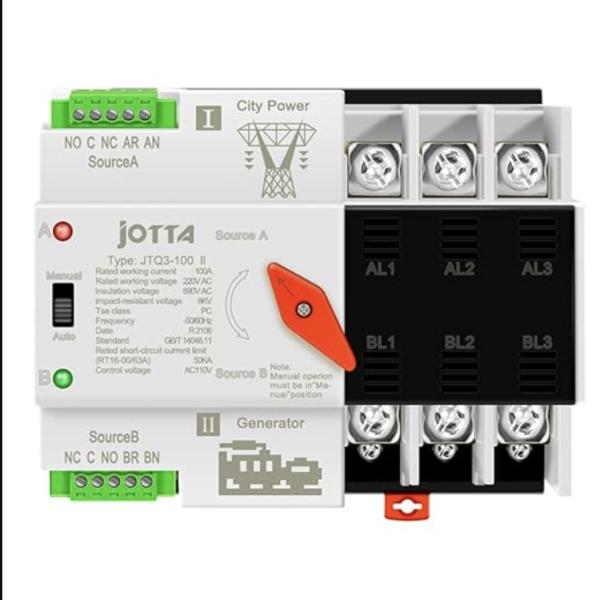 Interruptor de transferencia autom&aacute;tica 100 amperios