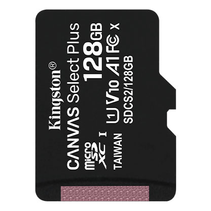 TARJETA MICRO SDXC 128GB CON ADAPTADOR CLASE 10 CANVAS
