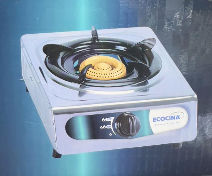 PLANTILLA GAS 1 QUEMADOR ACERO INOXIDABLE ECOCINA