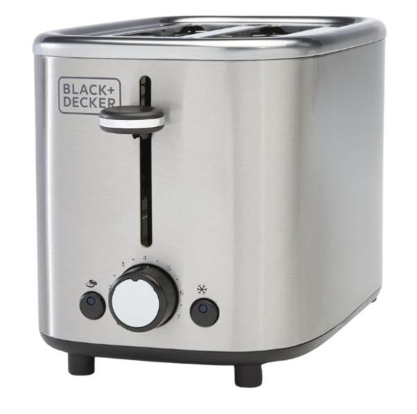 TOSTADOR PAN 2 REBANADAS ACERO BLACK + DECKER