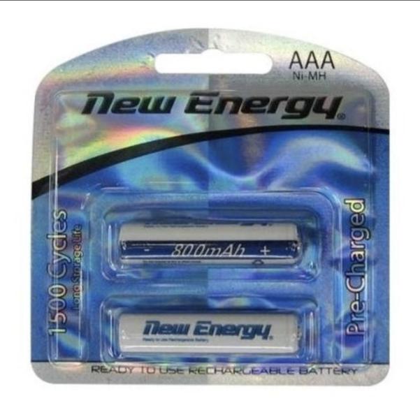 BATERIA RECARGABLE 2 AAA 1.2V 800mAh NEW ENERGY