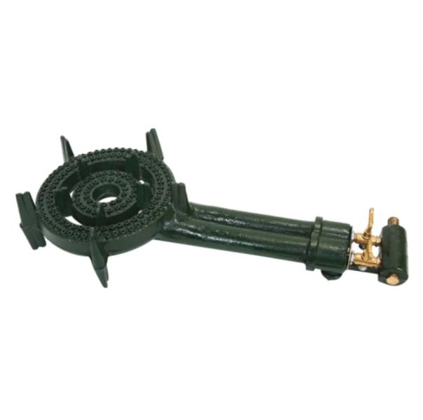 QUEMADOR INDUSTRIAL GAS 2 LLAVES SIN BASE HIERRO NEGRO