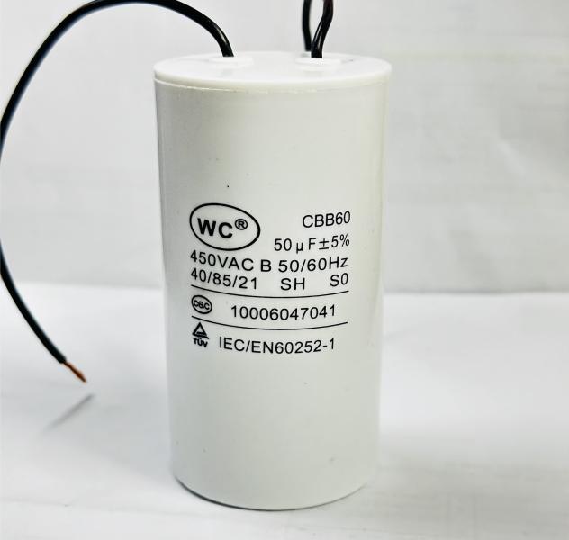 CONDENSADOR 50MF 450VAC CON CABLE