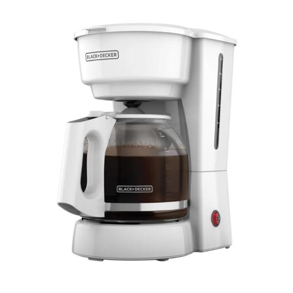 CAFETERA 12 TZ CON FILTRO BLANCO BLACK + DECKER