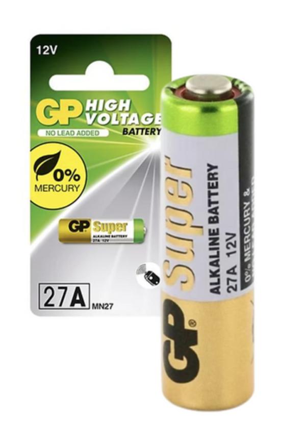 BATERIA GP 12V HIGH VOLTAGE 27A VENTA POR UNIDAD