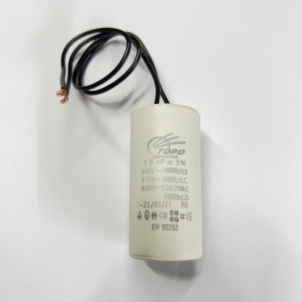 CONDENSADOR 15MF 400VAC CON CABLE