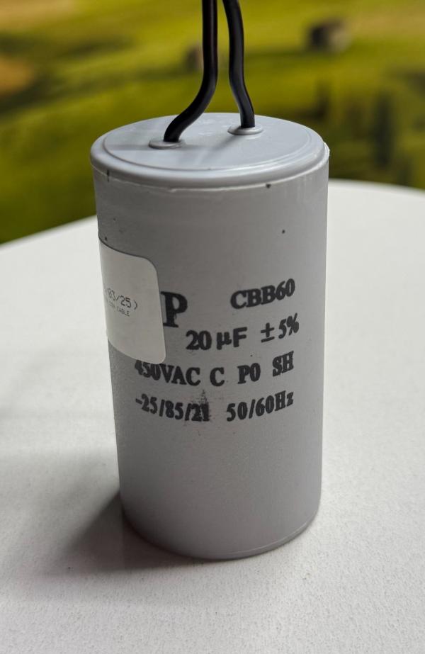 CONDENSADOR 20MF 370V CON CABLE