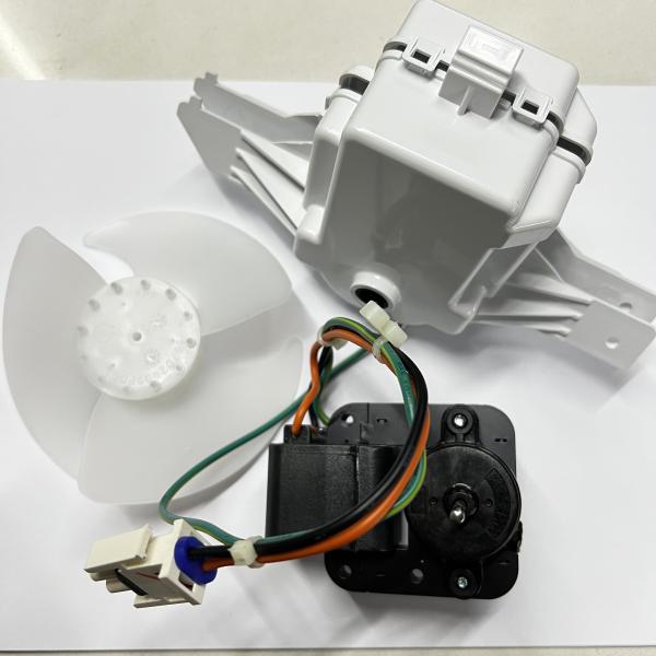 MOTOR EVAPORADOR REFRIGERADORA SKELETOR CON BASE Y ASPA SIRIUS MABE