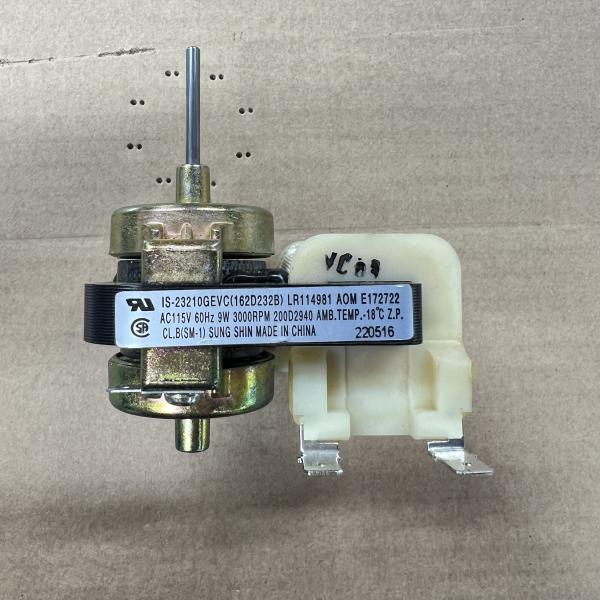 MOTOR EVAPORADOR Y CONDENSADOR REFRIGERADORA PIN LARGO 9W 3000RPM DORADO ATLAS MABE