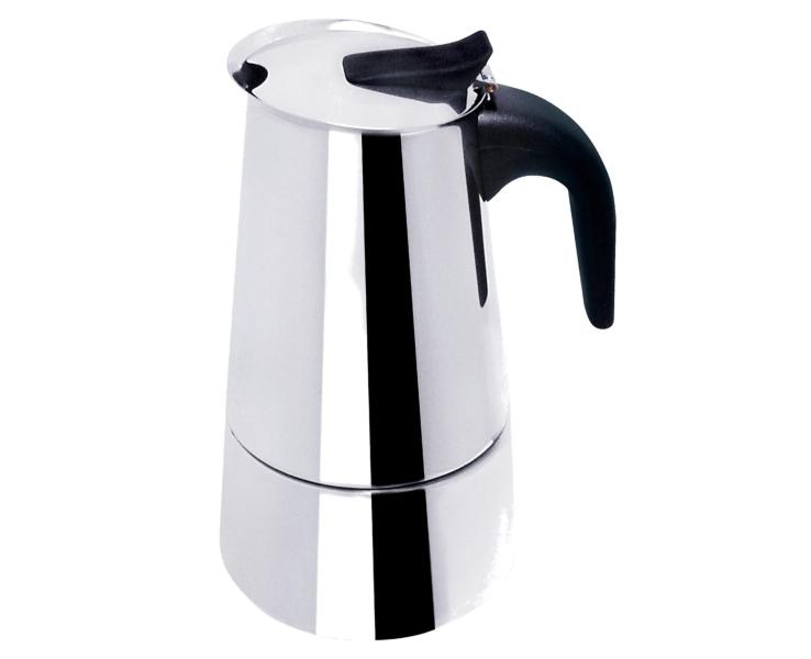 CAFETERA ESPRESSO 6 TAZAS ACERO INOXIDABLE BENECASA