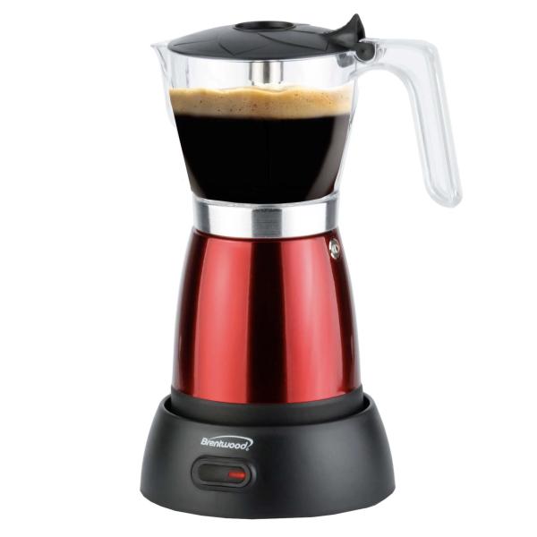 CAFETERA ESPRESSO MOKA 6 TAZAS ELECTRICA BASE INALAMBRICA BRENTWOOD