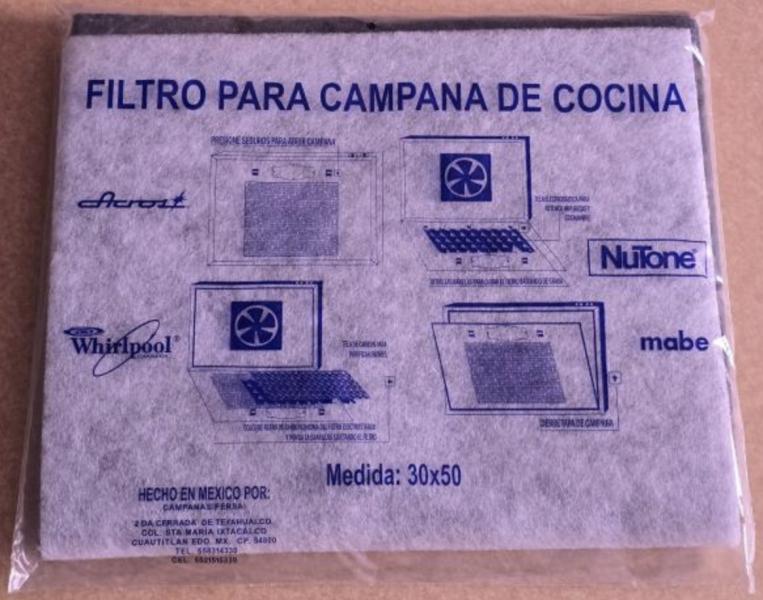 FILTRO EXTRACTOR GRASA RECORTABLE 30X50CM VARIAS MARCAS