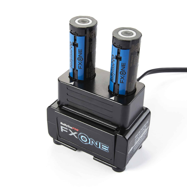 BASE CARGA DOBLE BATERIA + 2 BATERIAS RASURADORA FXONE BABYLISSPRO