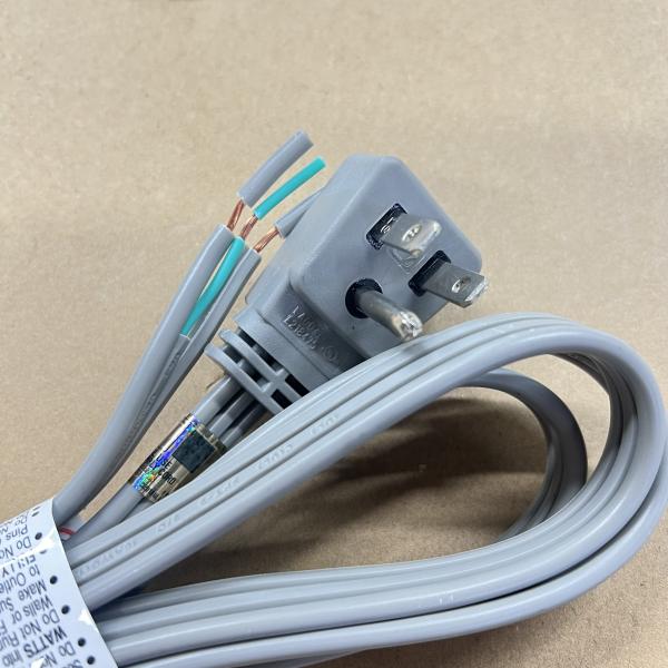 CABLE DC ENTRADA CORRIENTE PARA REFRIGERADORA LAVADORA MIDE 1.73M 110V 15A TRIFASICA GRECO