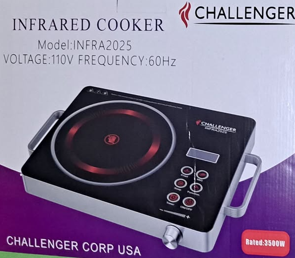 PLANTILLA CALENTADOR ELECTRICA 1 RADIANTE INDUCCION 110V 3500W CHALLENGER