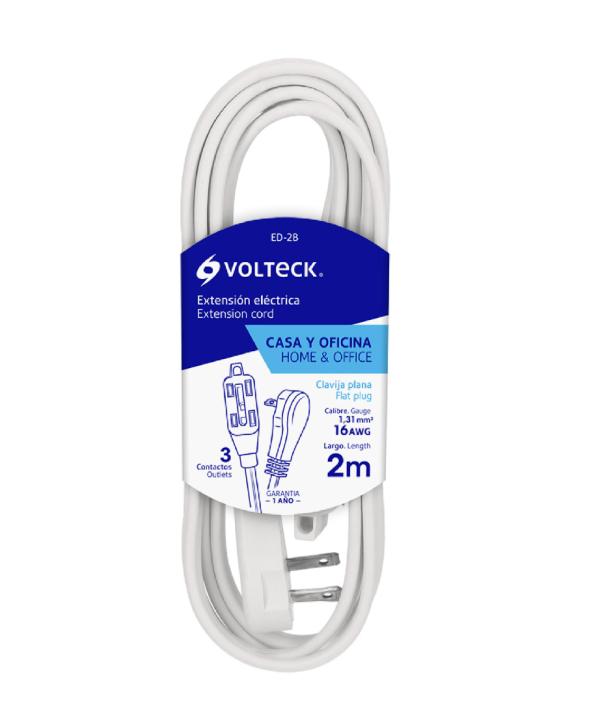 EXTENSION SPT 2MT 2X16 UL BLANCA VOLTECK