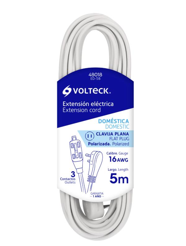 EXTENSION SPT 5M 2X16 UL BLANCA VOLTECK