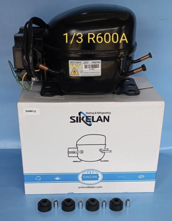 COMPRESOR INVERTER 1/3HP REFRIGERANTE R600A CAPACIDAD 145 SIKELAN