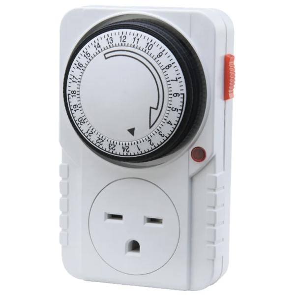 TEMPORIZADOR TIMER MECANICO PROGRAMABLE 24 HORAS 15AMP 240V