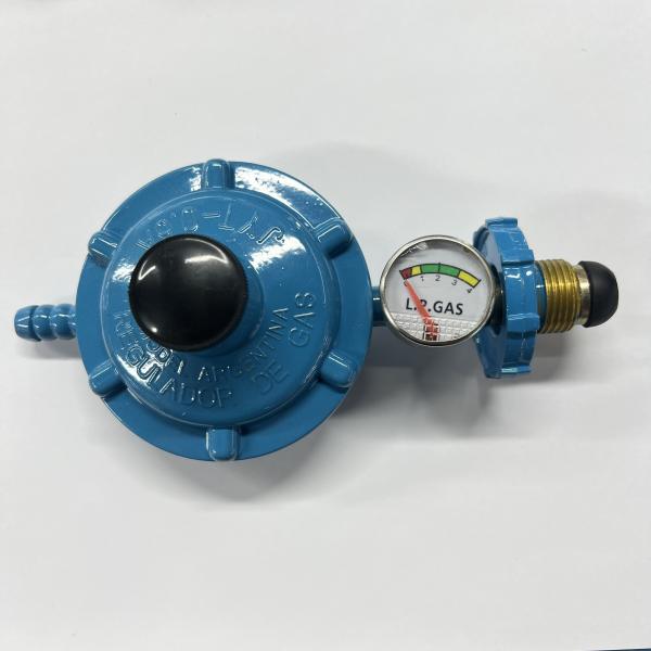 REGULADOR GAS ROSCA CON MANOMETRO
