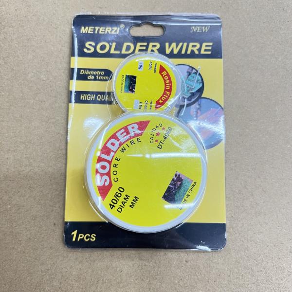 SOLDADURA 40/60 1MM CON PASTA DE SOLDAR METERZI
