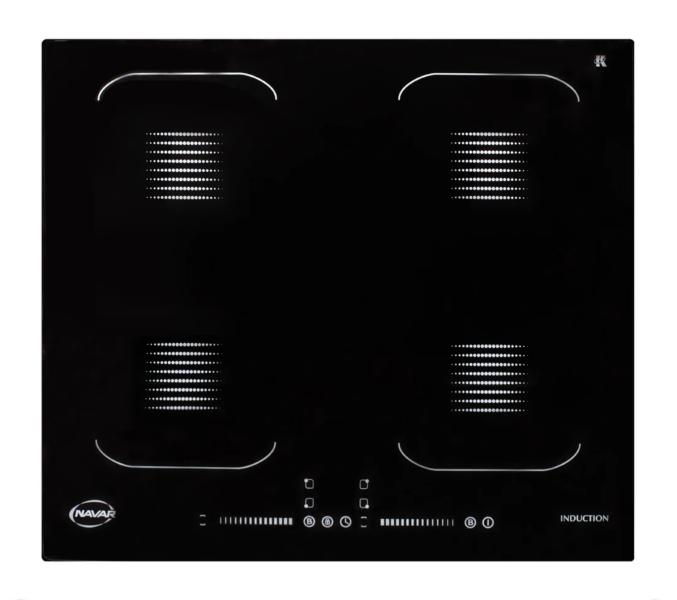 PLANTILLA INDUCCION EMPOTRABLE 4 DISCOS 220V 7400W 60CM FLEX NAVAR
